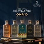 5x100ml Perfumes and 9 Free Attars (Series 4)